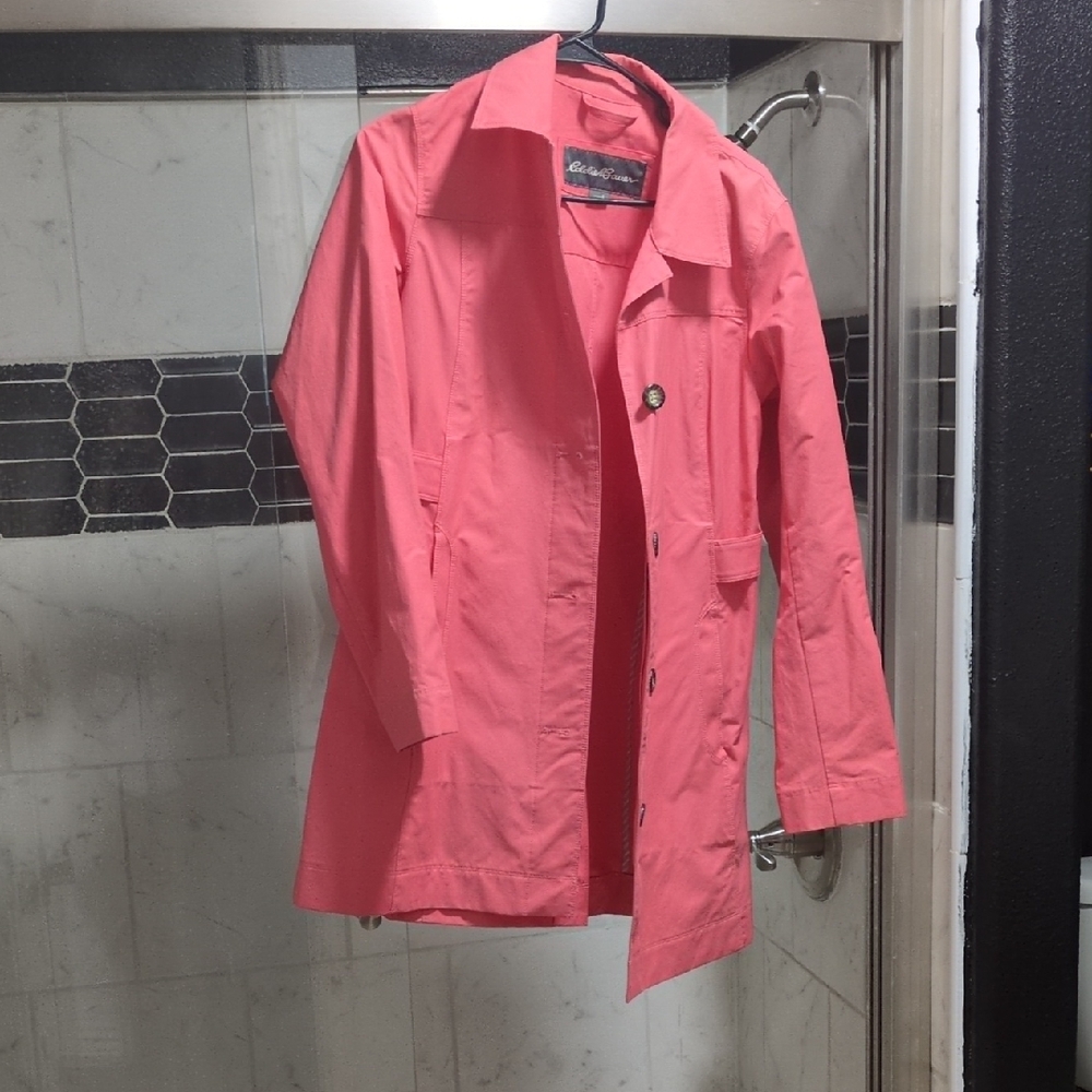 Eddie Bauer Coral Trench Coat